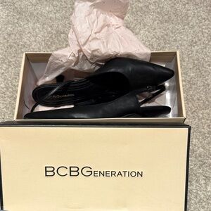 BCBGeneration Black Pointed Heels